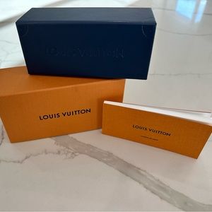 Authentic Louis Vuitton, sunglass box and booklet